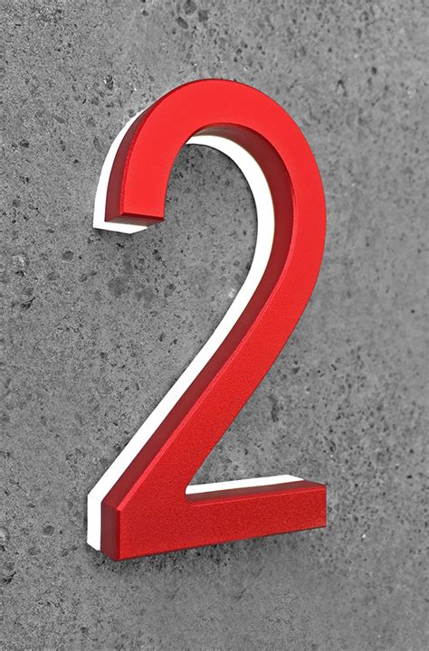 red metal house numbers|Amazon.com: Red .